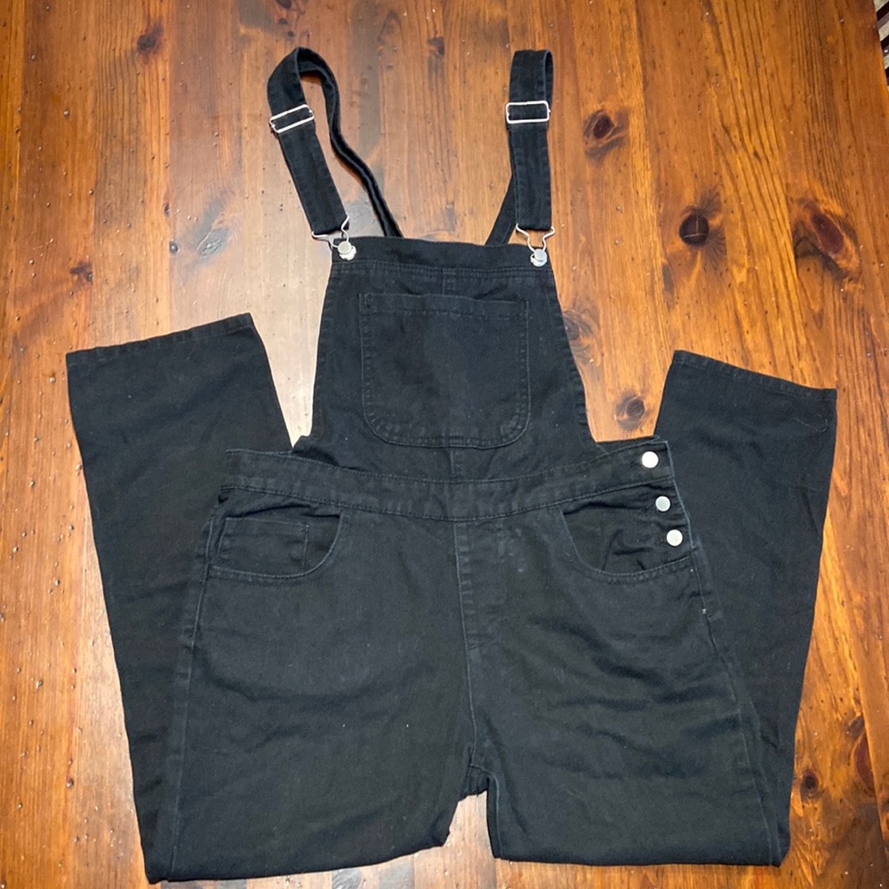 Black jean Overalls